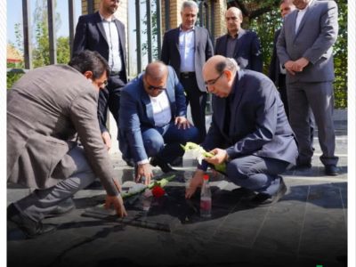 تجدید میثاق مدیرعامل سازمان منطقه آزاد ارس با شهدای خداآفرین