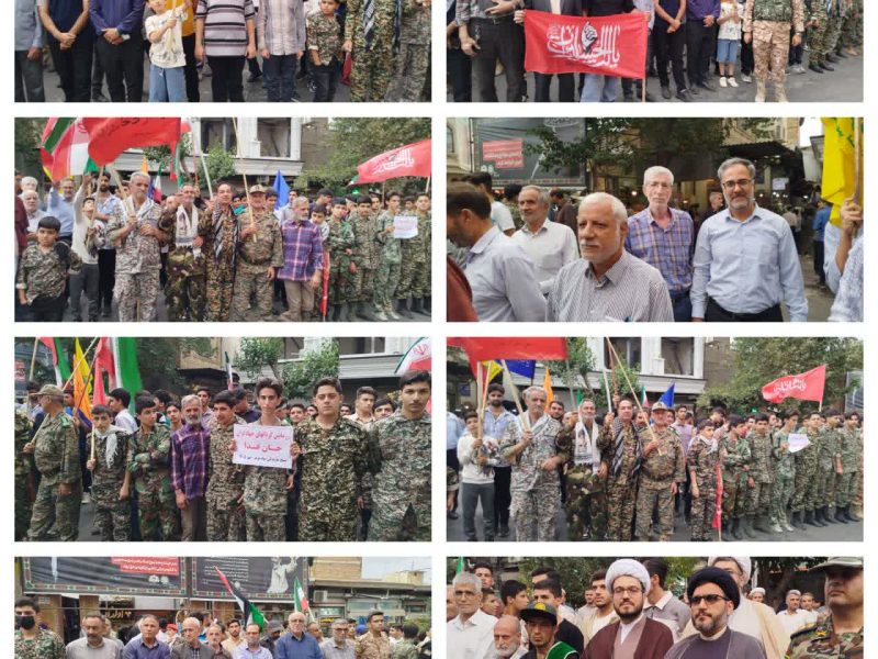 نمایش اقتدار بسیج گردانهای «جانفدای ایران» شهرستان مرند در سال ۱۴۰۵